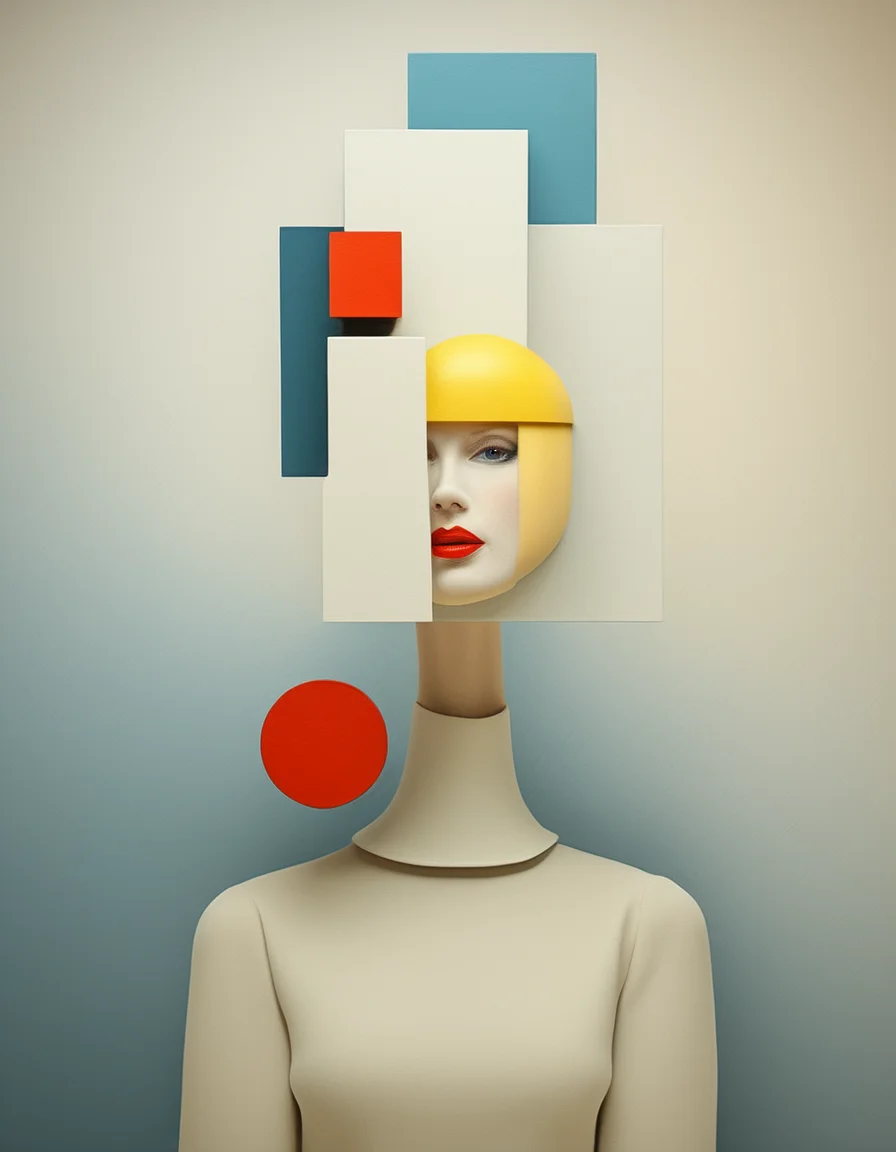 Cubist artwork <lora:FF-Style-Kazimir-Malevich-v2.LoRA:1> in the style of kazimir malevich,kazimir malevich style,kazimir malevich art,kazimir malevich,a woman in a colorful hat and a colorful background, inspired by Karel Dujardin, by Andrei Kolkoutine, inspired by Vassily Maximov, trend on behance 3 d art, trend on behance 3d art, inspired by mads berg, inspired by andrey ryabovichev, inspired by Darek Zabrocki, geometric abstract beauty . Geometric shapes, abstract, innovative, revolutionary