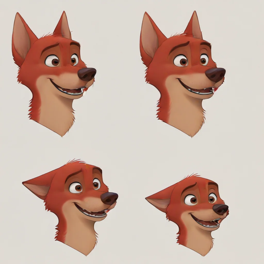 sharp lines:1.5, (best quality), (tail:1.3), Disney, Pixar, Zootopia, concept art, correct eyes, correct eyes, detailed eyes, hairstyles, detailed muzzle, detailed mouth, detailed fur, five fingers, proper hands, detailed character, high quality, 5 fingers, sharp lines, solo, (Kelpie dog:1.5), Kelpie, black collar, ((red fur)), male, (canid)), five fingers, four toes, tail, ((kelpie)), Tail, brown eyes, Pup, male, canine, kelpie, brown eyes, red fur, teen, smaller body, cute, happy, excited, pointy ears, black collar, 2d, sketched, water color, plain background, Pixar, Disney, perfect eyes, perfect sketch, black tshirt, concept art, detailed, solo, solofocus, 1boy, perfect proportions, accurate proportions, conceptart,multiple views,white background,simple background