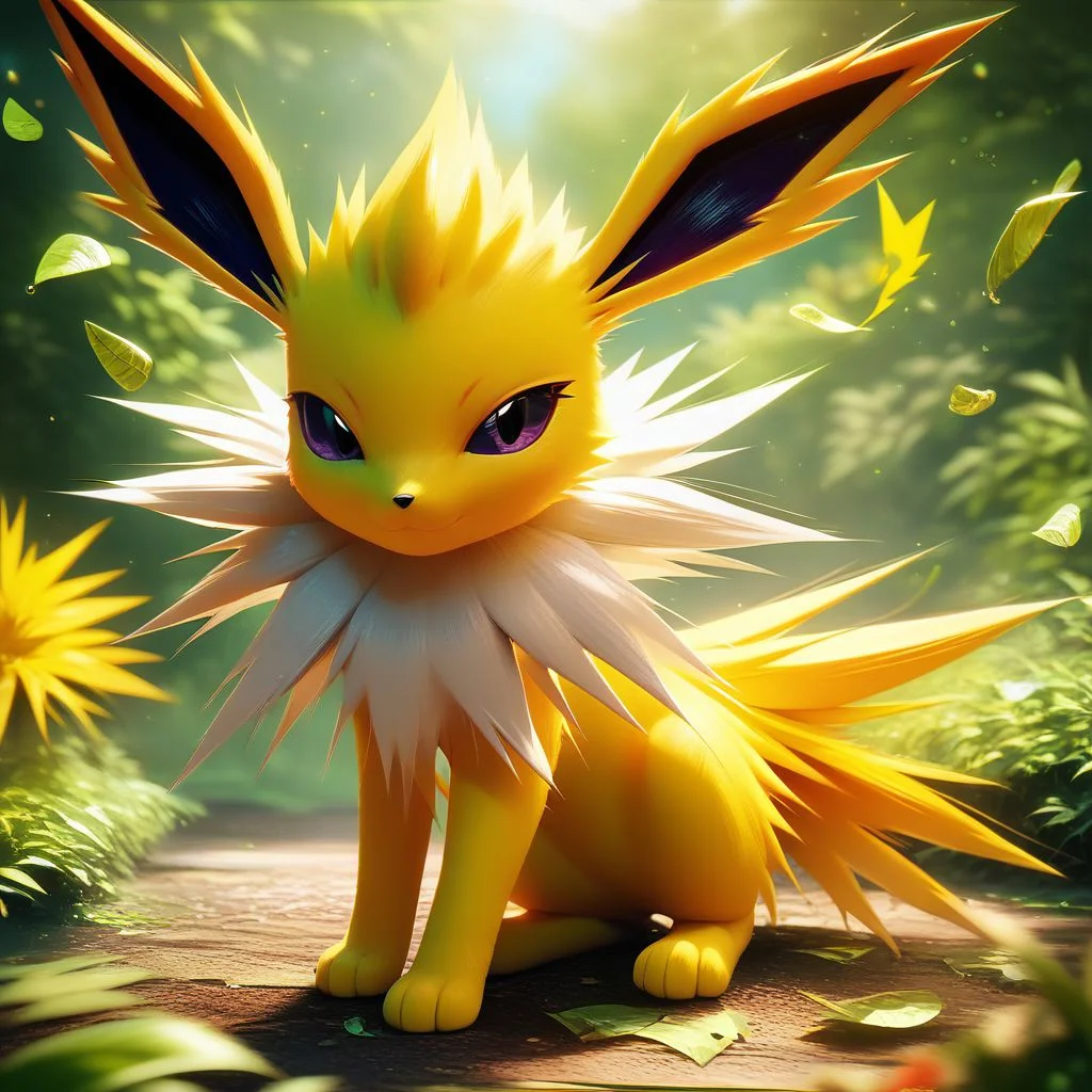 score_9, score_8_up, score_8,
BREAK,
jolteon, green eyes, outdoors, day, blurry, from side, blurry background, leaf, full body,,
zPDXL,
