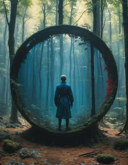 a haunted forest with a dark past, humanoid, circular, aerial, by Michael William Kaluta, Kazimir Malevich, by Sean Yoro, Cetacean Blue hue, highly dramatic lighting
<lora:xl_more_art-full_v1:0.5> <lora:MJ52:0.5>