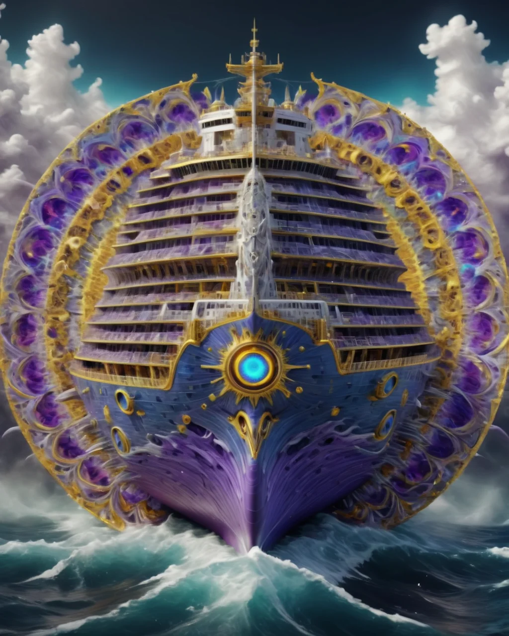 ((best quality)),(masterpiece),ship,awardwinning,Psykadelicwoxel3d, psychedelic,<lora:Psykadelicwoxel3d-step00000350:1>