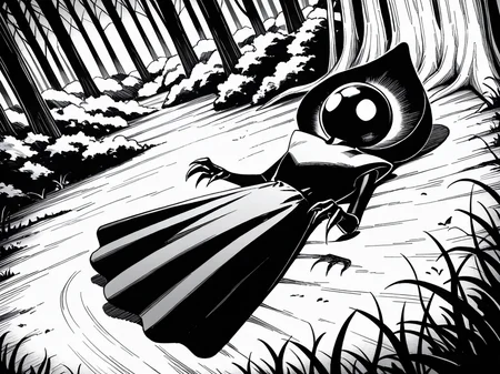 <lora:IL_flatwoods_monster:1>,flatwoods_monster/(Character/),forest,floating,
claws,dress,hood,dutch angle,lying,no humans,blank eyes,, masterpiece,best quality,amazing quality,very aesthetic,absurdres,