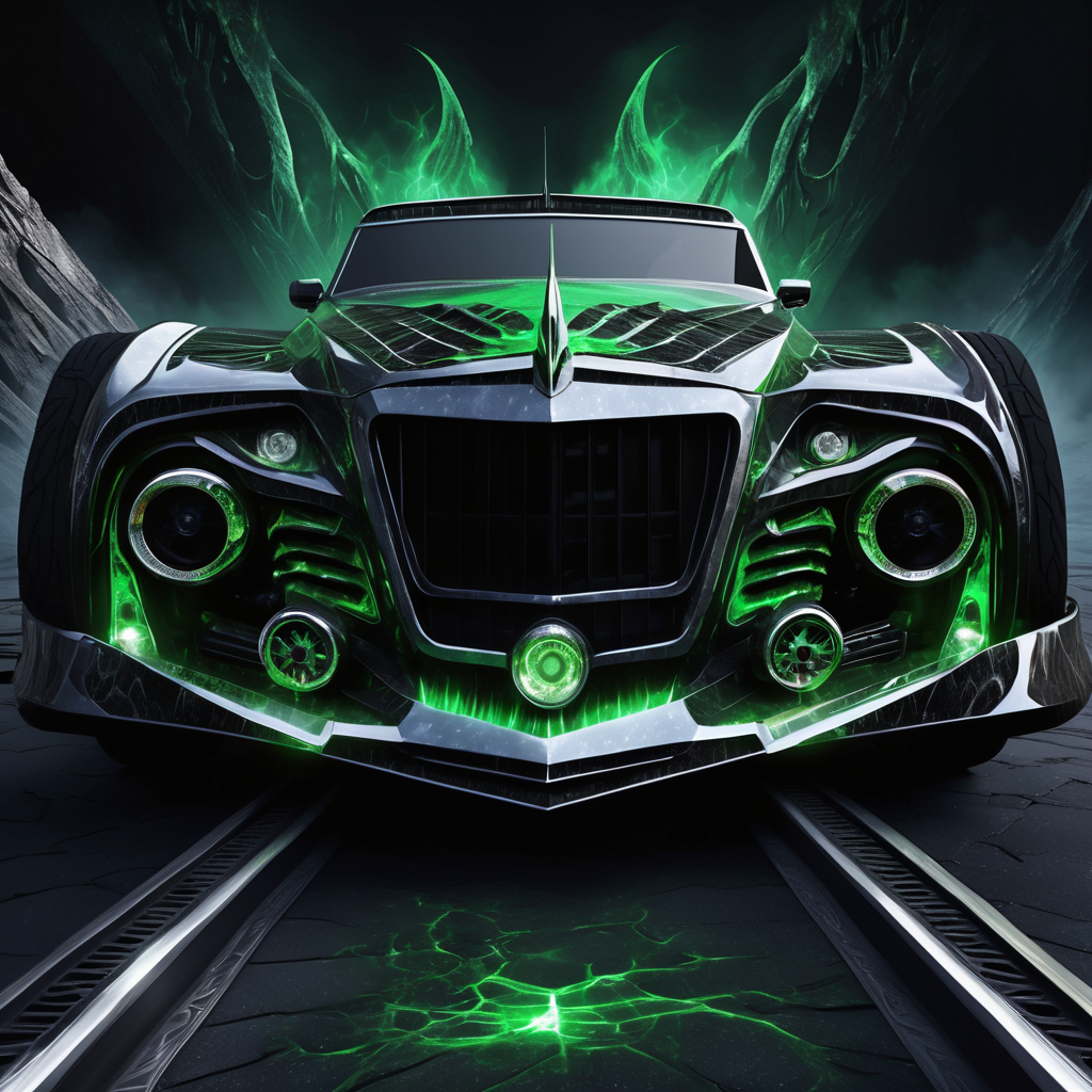 ((best quality)), ((masterpiece)), ((realistic,digital art)), (hyper detailed),DonMD34thM4g1cXL, magical,eerie,  Solar Cruiser, Running Boards, Teardrop Windows, Matrix LED Headlights, Winch Bumper, Pedal Covers, Carbon Fiber, Pristine,  Raised Bumps,, <lora:DonMD34thM4g1cXL_v3.0-000015:0.85>
