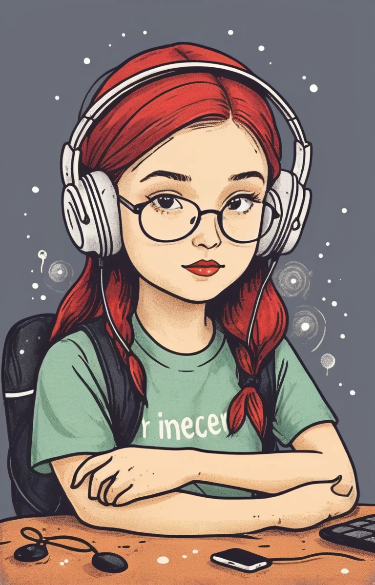 masterpiece,best quality,<lora:tbh10-sdxl:0.9>,illustration, tech genius teenage girl