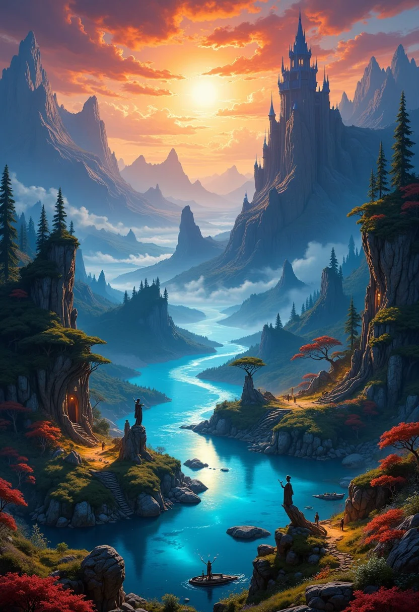 hyper realistic and highly detailed, highly dynamic cinematic panorama view, the lake of serenity, a classic gothic baroque fantasy art painting with vibrant colors, digital artwork, illustrative, painterly, matte painting, highly detailed, atmospheric haze, panoramic zoomed out view, highly dramatic lighting
<lora:artilands:0.8>