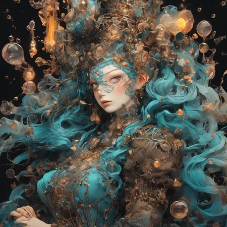 lushill style, leonardo da vinci, Alberto Seveso art, steampunk illustration, water-ink, ink water, ink, Alberto Seveso texture, loose painting style, intricate detail, cinematic lighting, octane render, 8k render volumetric lighting, realistic, 8k resolution
