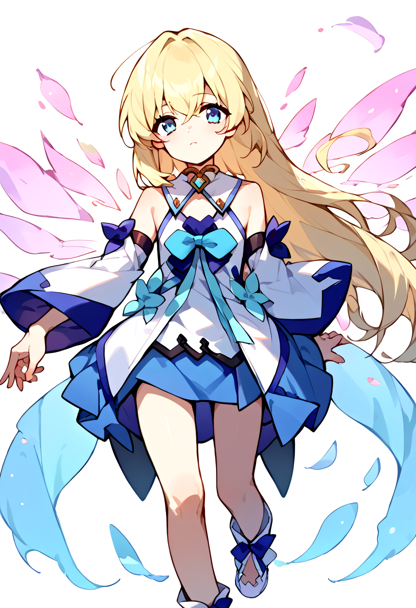 score_9,score_8_up,score_7_up,source_anime,zPDXL3,
*//*,<lora:ColetteBrunel-v2.1:1>,colettebrunel_a,1girl,blonde hair,long hair,blue eyes,short dress,detached sleeves,bare shoulders,white footwear,blue jewelry,fairy wings,
*//*,upper body,
