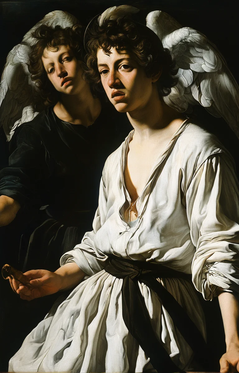 masterpiece,best quality,<lora:tbh186-sdxl:0.9>,illustration,style of Caravaggio