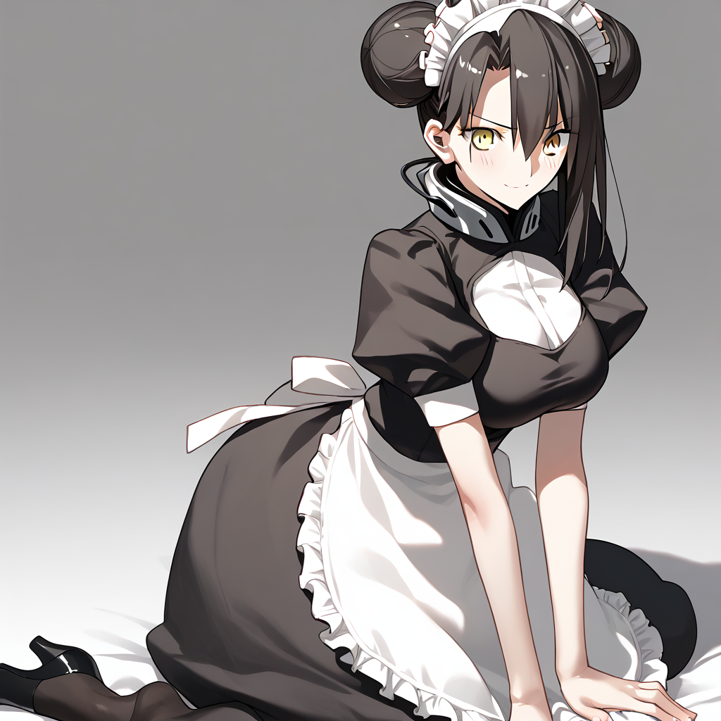 <lora:Takeuchi_Takashi_PonyXL_style_v01:1>
<lora:agent.pony:1>
score_9 , score_8_up , score_7_up , source_anime , 
masterpiece , best quality , ultra-detailed , 
BREAK
agent \(girls' frontline\), maid
1girl , woman , huge breasts , light smile , light blush , ((medusa (fate)):0.5)  , 
long black hair  , maid dress ,  
kneeling