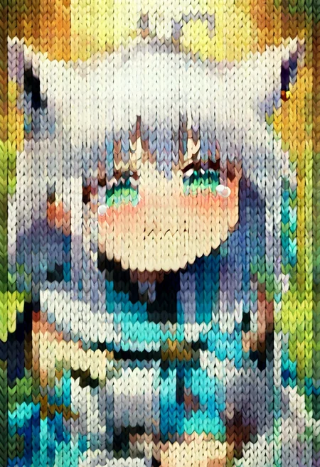 score_9,score_8_up,score_7_up,kn1t,fubuki_base, white blouse, detached sleeves, blue neckerchief, white hair, single side braid, ahoge, piercing,upper body, aquacrying, wavy mouth, closed mouth, tearing up,
<lora:potat_knit_style_PDXL_v1:1> <lora:shirakami_fubuki_sdxl_pony-4:1> <lora:concept_aquacrying_ponyXL:0.8>