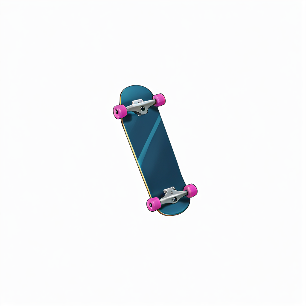 skateboard, solo, white background, simple background, no humans <lora:icon_outline_semireal:0.8>