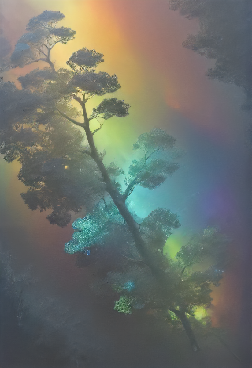 a transparent tree as a hologram, holographic projection, depth, optical illusion, sparkling  <lora:- SDXL - holo_effect_V1.0:.7>