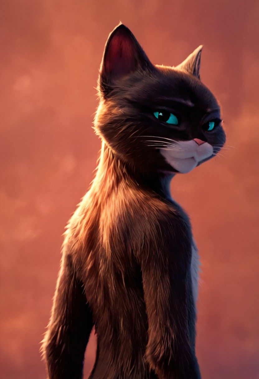 score_9, score_8_up, score_7_up, score_6_up, BREAK
source_furry, source_cartoon, KittySoftpaws, 1girl, medium full shot, looking at viewer, swaying hip, back view, (seductive:1.1)<lora:kittysoftpaws:0.65>
