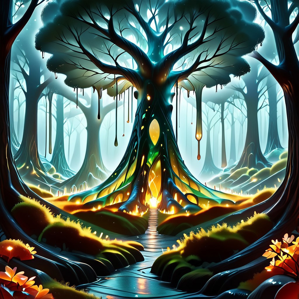 {{ (  score_9, score_8_up, score_7_up, score_6_up, Masterpiece, Highly Detailed, 8k, Volumetric Lighting, Shadows, Proper Lighting Effects, Full body Shot, sl1m3d, slime-morph ) }}
BREAK
{{ Detailed Background ( Deep Forest, Nighttime, Full Moon, Stars, Sparse Clouds ) }}
BREAK
Kittens Playing In The Woods