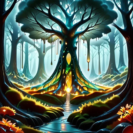 {{ (  score_9, score_8_up, score_7_up, score_6_up, Masterpiece, Highly Detailed, 8k, Volumetric Lighting, Shadows, Proper Lighting Effects, Full body Shot, sl1m3d, slime-morph ) }}
BREAK
{{ Detailed Background ( Deep Forest, Nighttime, Full Moon, Stars, Sparse Clouds ) }}
BREAK
Kittens Playing In The Woods