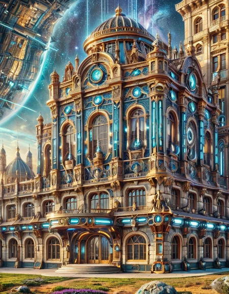 cinematic still outatimelora, 1800s, futuristic building . emotional, harmonious, vignette, 4k epic detailed, shot on kodak, 35mm photo, sharp focus, high budget, cinemascope, moody, epic, gorgeous, film grain, grainy, outatimelora, 1800s, futuristic building, perfect composition, beautiful detailed intricate highly vivid color, sharp focus, elegant, open dynamic, professional, quality, spectacular, creative, cinematic, surreal, exciting, fabulous, hopeful, epic, thought, dramatic, fantastic, artistic, ambient, lovely, breathtaking, contemporary, full, colorful, light, bright, magnificent