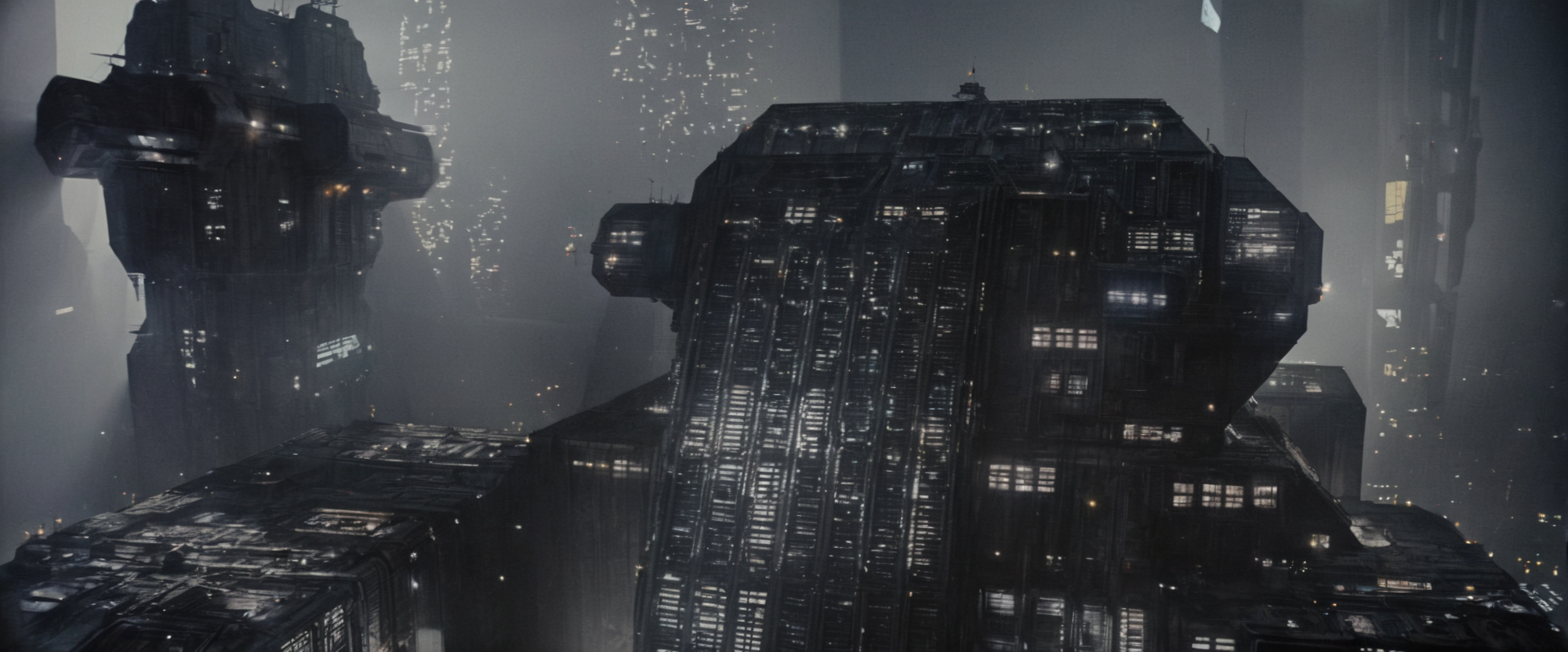 <lora:bldr-000007:0.9>bldr, a large building with a lot of windows and lights
blade runner, retrofuturism