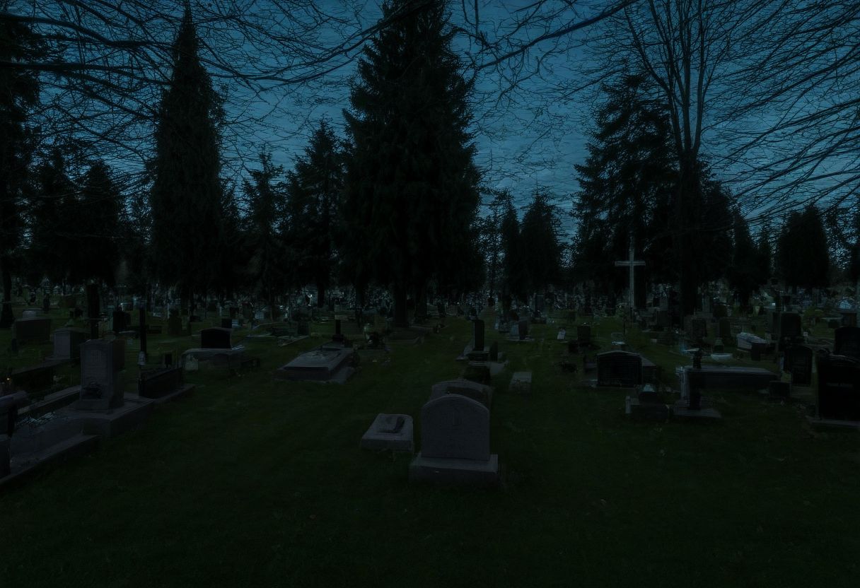 the cemetery