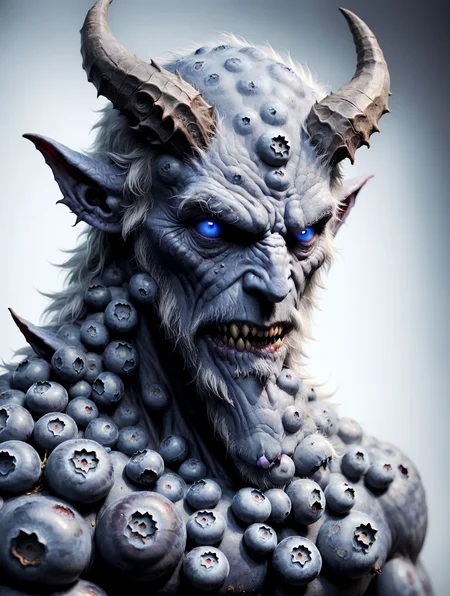 blueberrym0rph of a old demon man <lora:Blueberry_World_Morph:1>