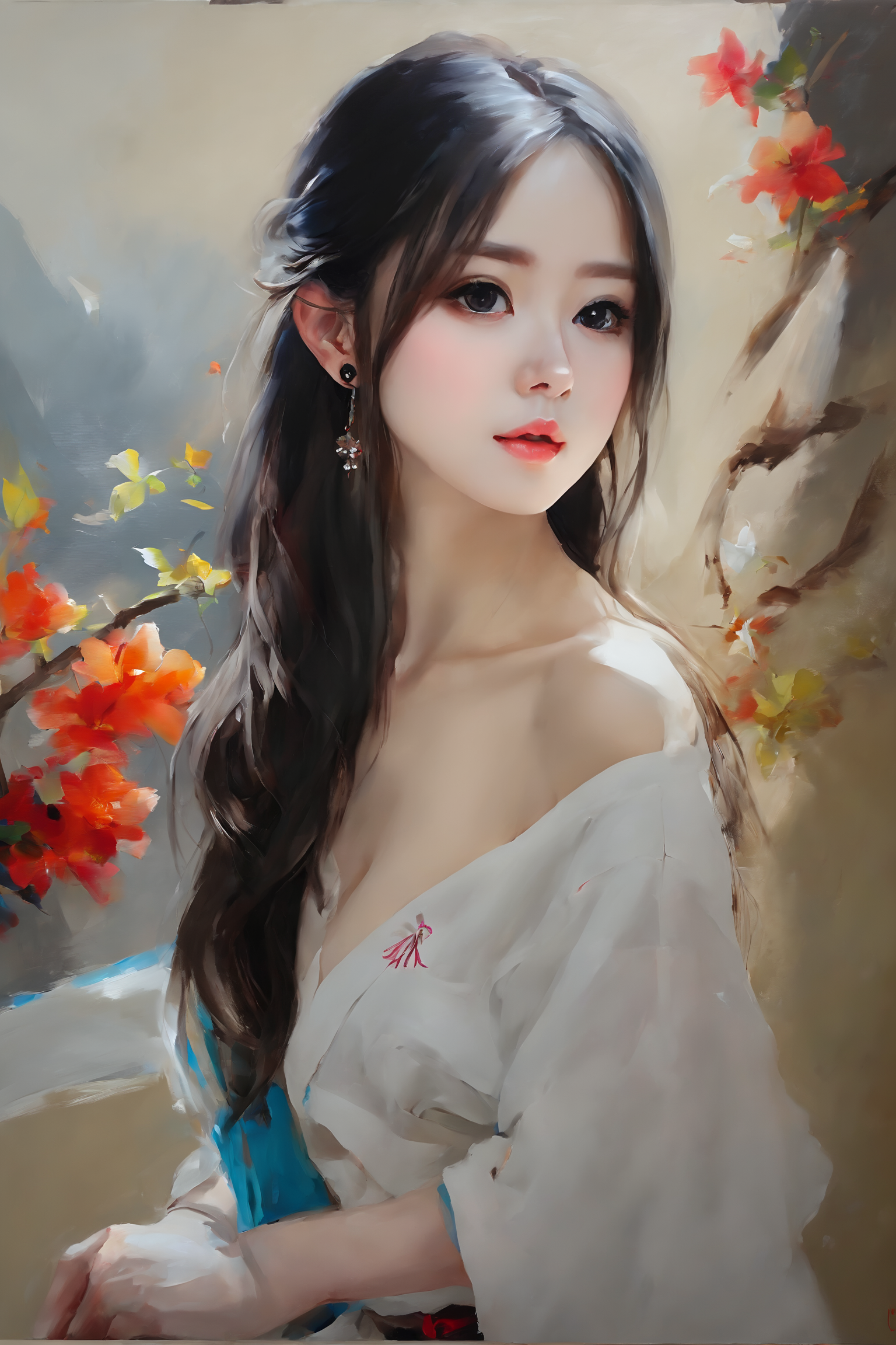 oil painting, vivid colors, beautiful light,
Masterpiece, best quality, 1girl,  <lora:kwFemale_Beta40-SDXL_v1:1>, asian
