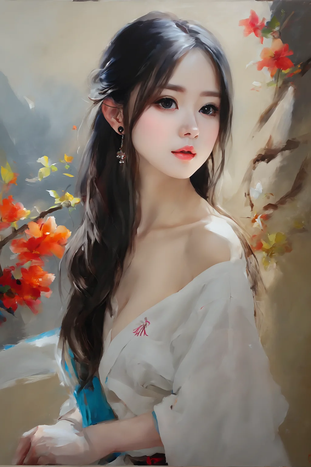 oil painting, vivid colors, beautiful light,
Masterpiece, best quality, 1girl,  <lora:kwFemale_Beta40-SDXL_v1:1>, asian