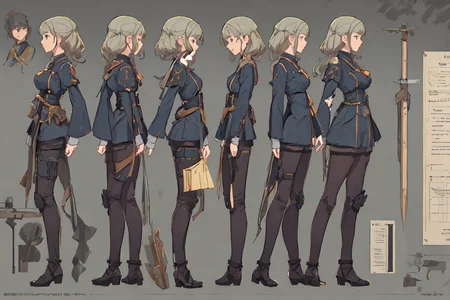 character turnaround of young boy , full body, standing, same outfit, concept-art, full body, detail_face, line_sketch, PlanIt, official art, official alternate costume, design style, multi style, detail character, original, 8K GC, massive detail, of a mailman. Male,multiple views of the same character, Highly detailed, vattange, vettenge, bungou stray dogs style art. PlanIt, hoppagames, charturnerv2, expressionless, stylistic, no background, only detail character,4_side, wearing_armor, scientific illustration, concept render, scientific diagram, technical illustration, multiple views,masterpiece,best quality, <lora:2dSpriteBetaStyle_20:0.6>, PlanIt, charturner