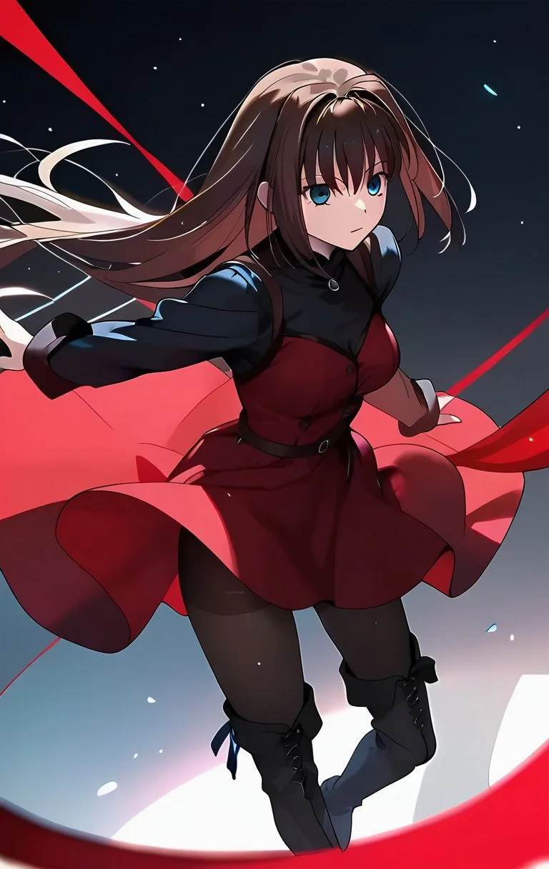 <lora:PONY_character_aozaki_aoko:1>,aozaki_aoko, 1girl, solo, pantyhose, boots, thigh_boots, dress, score_9, score_8_up, score_7_up, score_6_up,1girl