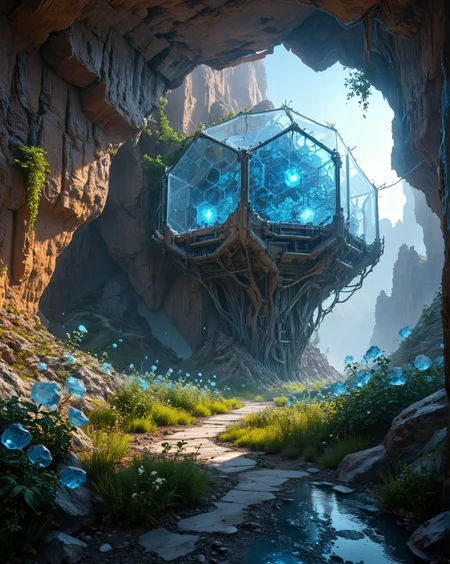 steel-vine monastery with nanite-swarm light sources, Industrial carbon-fiber grids, diamond-ice galleries in crystal-mesa badlands, Psionic mind-hive hives style, __LandscapeBiomechanicalBaroque/atmospheric_effects__,
<lora:extremely_detailed:0.25> extremely detailed,
<lora:Flux-XL_Scenery:0.75> flux-scenery,
<lora:add-detail-xl:0.6>,
<lora:DetailMaximizer:0.55>,
<lora:MidjourneyV6.1:0.05> midjourneyv6.1,
<lora:Dream Scenery XL:0.55> Dream Scenery,
detailxl