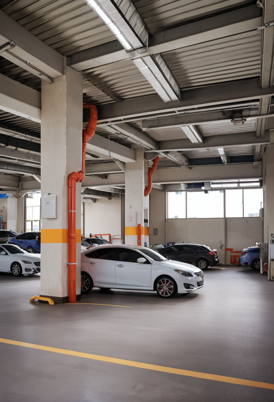 ,ruanyi1409,indoors,motor vehicle,<lora:1409 Underground parking lot_v1_pony:1>, score_9,score_8_up,score_7_up,,8k,solo,,