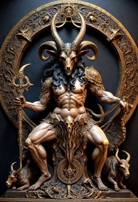 masterpiece+++,breathtaking, baphomet, professional, highly detailed, award-winning, photo+++