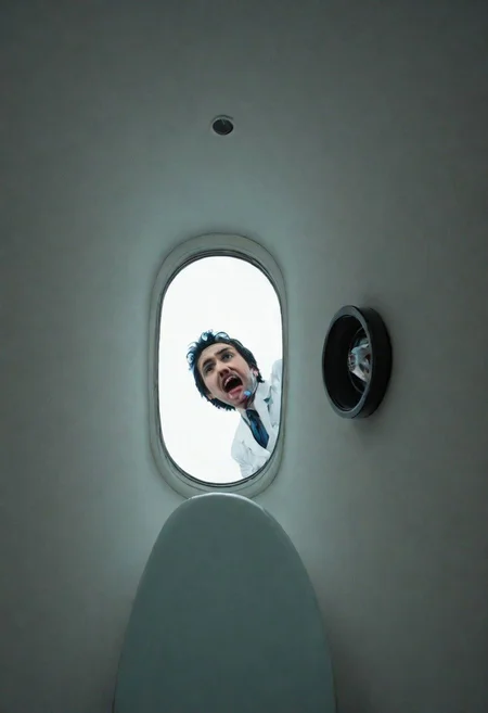 fpv, Fist Person View, looking Up to the Dentist from little Horror shop