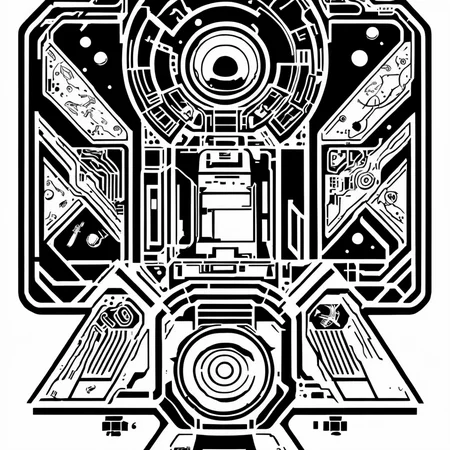 textless, best quality, line art adventure (military space serphm:1.2)