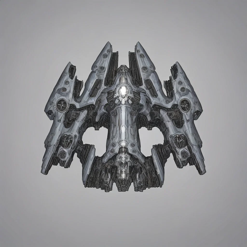 <lora:Starsector_Ship_Pony_LORA:1>, simple background, spaceship, hightech, capital