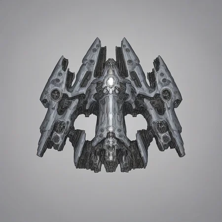 <lora:Starsector_Ship_Pony_LORA:1>, simple background, spaceship, hightech, capital