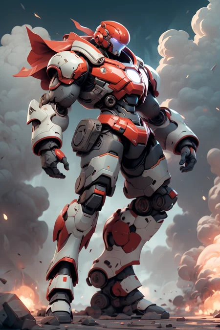 absurdres, BREAK 1boy, ((iron man:0.75):(dark grey hardsuit)), mechanical parts, bulky, flying, motion blur, BREAK high altitude, clouds, explosions in background , <lora:nijiarmor_anime_v2:0.8>