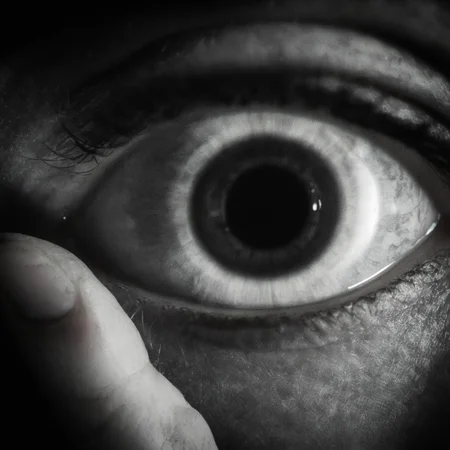 cinematic film still of <lora:Kayako Saeki Sadako Yamamura:1>
a close up of a person's eye with a hand reaching out from iris,monochrome,comic,greyscale,black background , pale skin, supernatural, horror film, Japanese, extreme rage, sorrow, cinematic, film, movie, movie still, Ju-On The Grudge movie style, shallow depth of field, vignette, highly detailed, high budget, bokeh, cinemascope, moody, epic, gorgeous, film grain, grainy