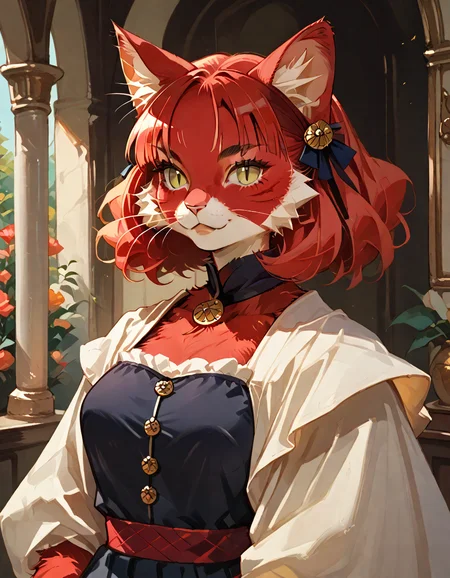score_9, score_8_up, score_7_up, source_anime, (cat girl), furry body, light red fur, (dressed in Sari), character portrait, upper body, rating_safe, <lora:Anime_Furry_Style:1>