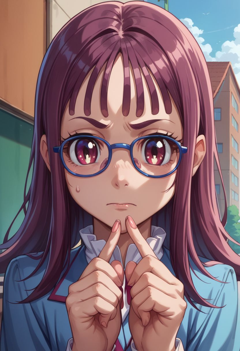 score_9, score_8_up, score_7_up, source_cartoon,
houjousakura, glasses