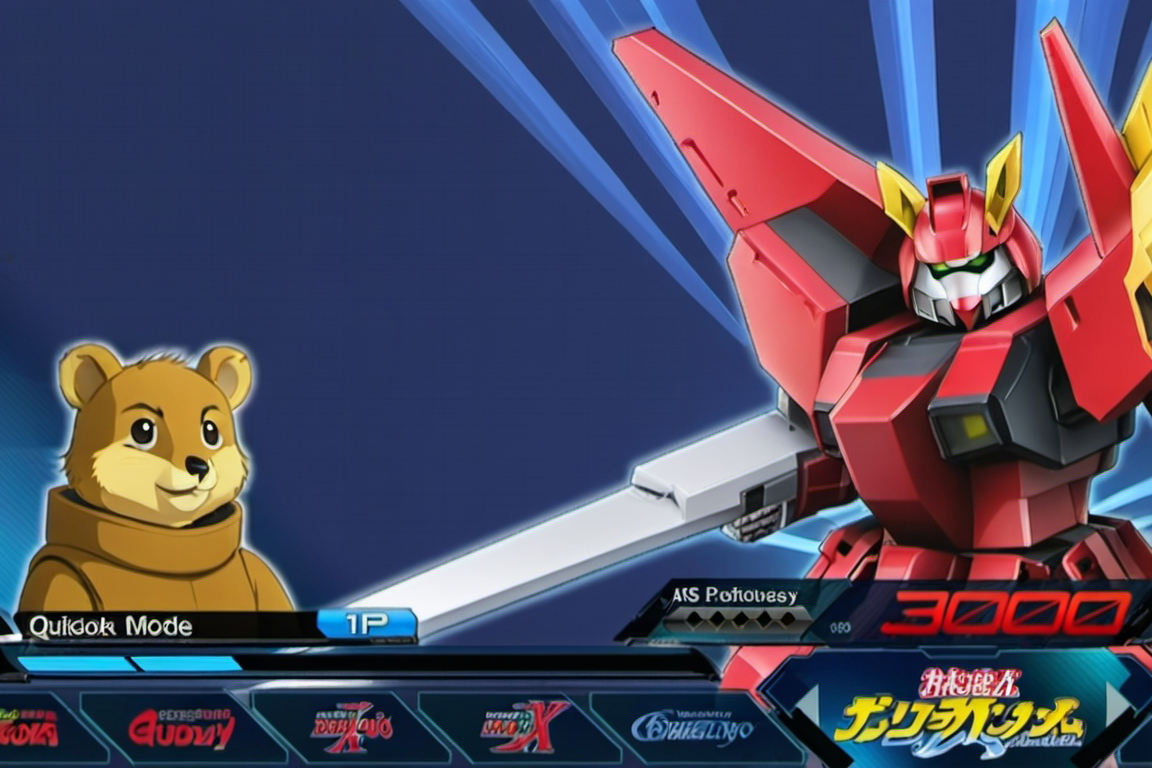 Select mode,  quokka, mecha <lora:exvs2:0.7>