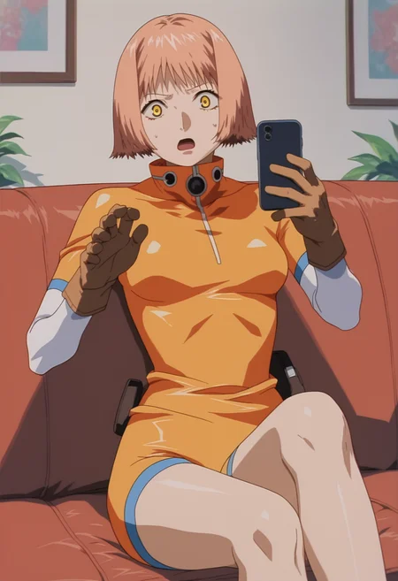 score_9, score_8, score_7, source_anime,
rating_general,
<lora:mikura-ponyxl-000030:1> mikuraova, yellow eyes,
bodysuit, gloves,
1girl, solo, living room, couch, sitting, surprised, looking at phone