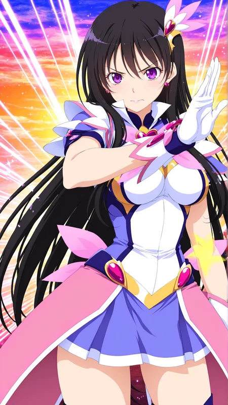 masterpiece, best quality, anime coloring,
1girl,solo
<lora:Exceed-Aillis_lL_v01:1> exceed-aillis, magical girl,