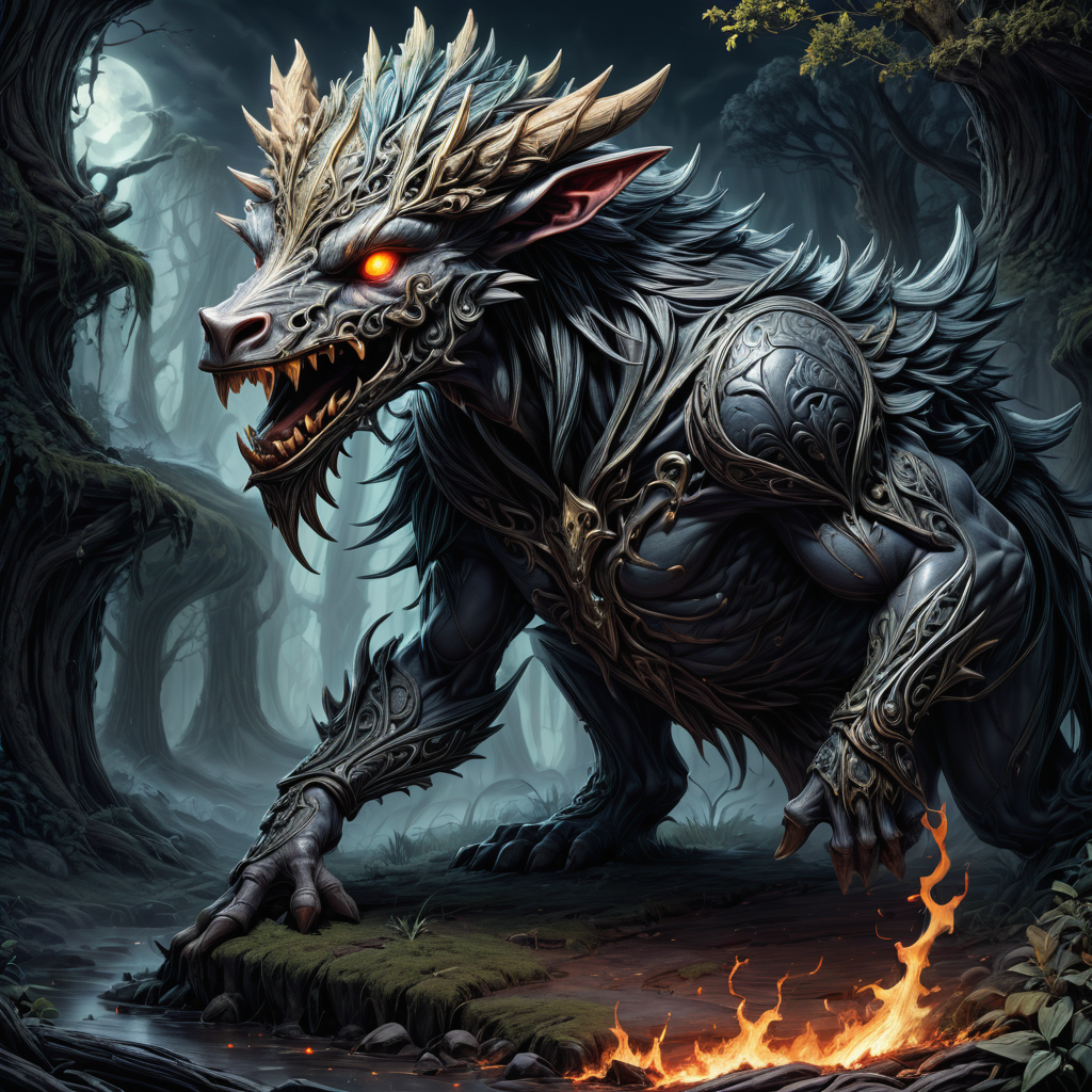 hyper detailed masterpiece, dynamic, awesome quality,LoromXL_Druidic_Naturalism,
centaur, mythical undead vampiric being, pale deathly complexion, sharp fangs, cursed, malevolent, supernatural powers   <lora:LoromXL_Druidic_Naturalism:1>