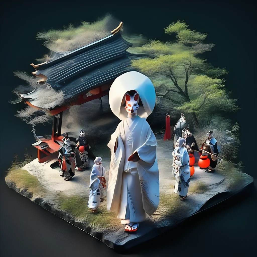 score_9,score_8_up,score_7_up,masterpiece,best quality,source_real,realstic,photorealstic,
KitsuneNoYomeiri_BridalProcession,cherry blossom tree,sash,architecture,japanese traditional architecture,standing,<lora:BDpony_KitsuneNoYomeiri_V1-5928:1>,:,<lora:IsoPixel-PDXL:1>,ispzxll,simple background,isometric,miniature,diorama,no people,black background,from above,<lora:add-detail-xl:1>,mysterious atmosphere,