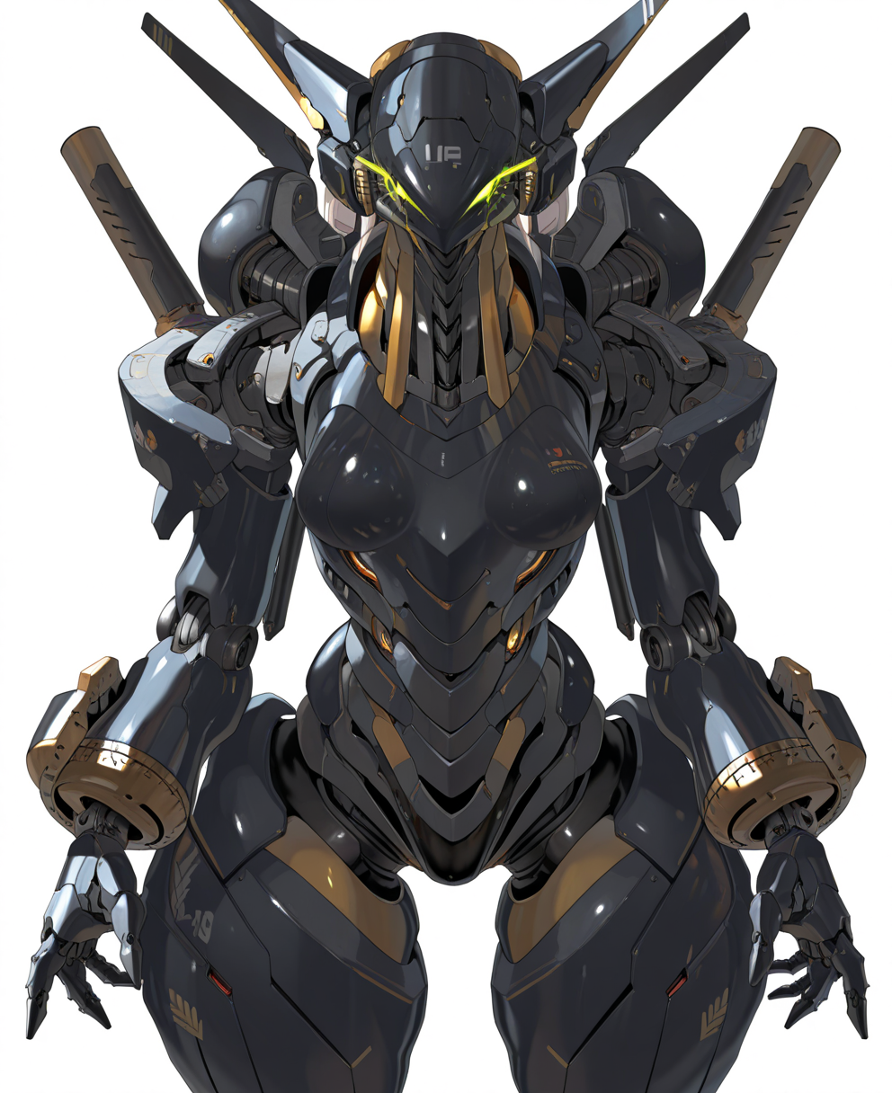 <lora:yuyu:1> yuyu,
(masterpiece), (best quality), (ultra-detailed), amazing quality, very aesthetic, illustration, perfect composition, intricate details, absurdres, incredibly absurdres, shiny skin, realistic,
 yuyu, robot, mecha, no humans, solo, white background, science fiction, open hands, glowing, simple background, general