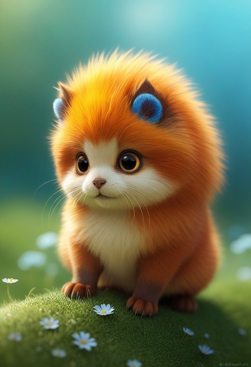Macro, Concept art, huge, cute, depth of field, (add more details:1.4), <lora:add-detail-xl:1>