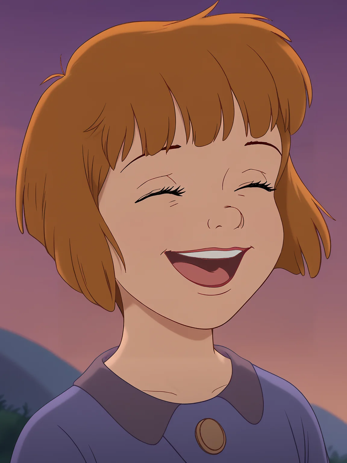1girl, <lora:Jane Darling (Peter Pan):0.85> janedarling, laughing