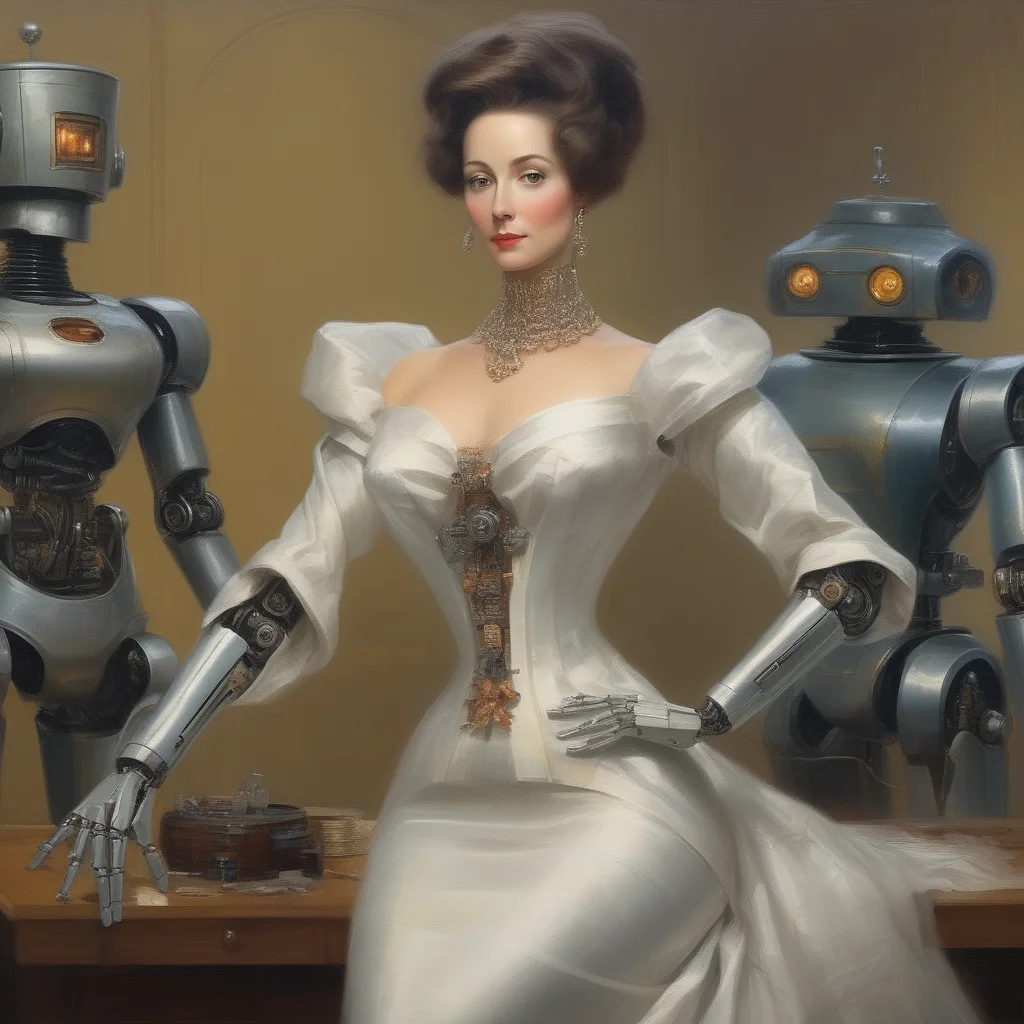 masterpiece,1lady,dress,looking at viewer,robot joint,robotlady,<lora:robolady:0.2>,