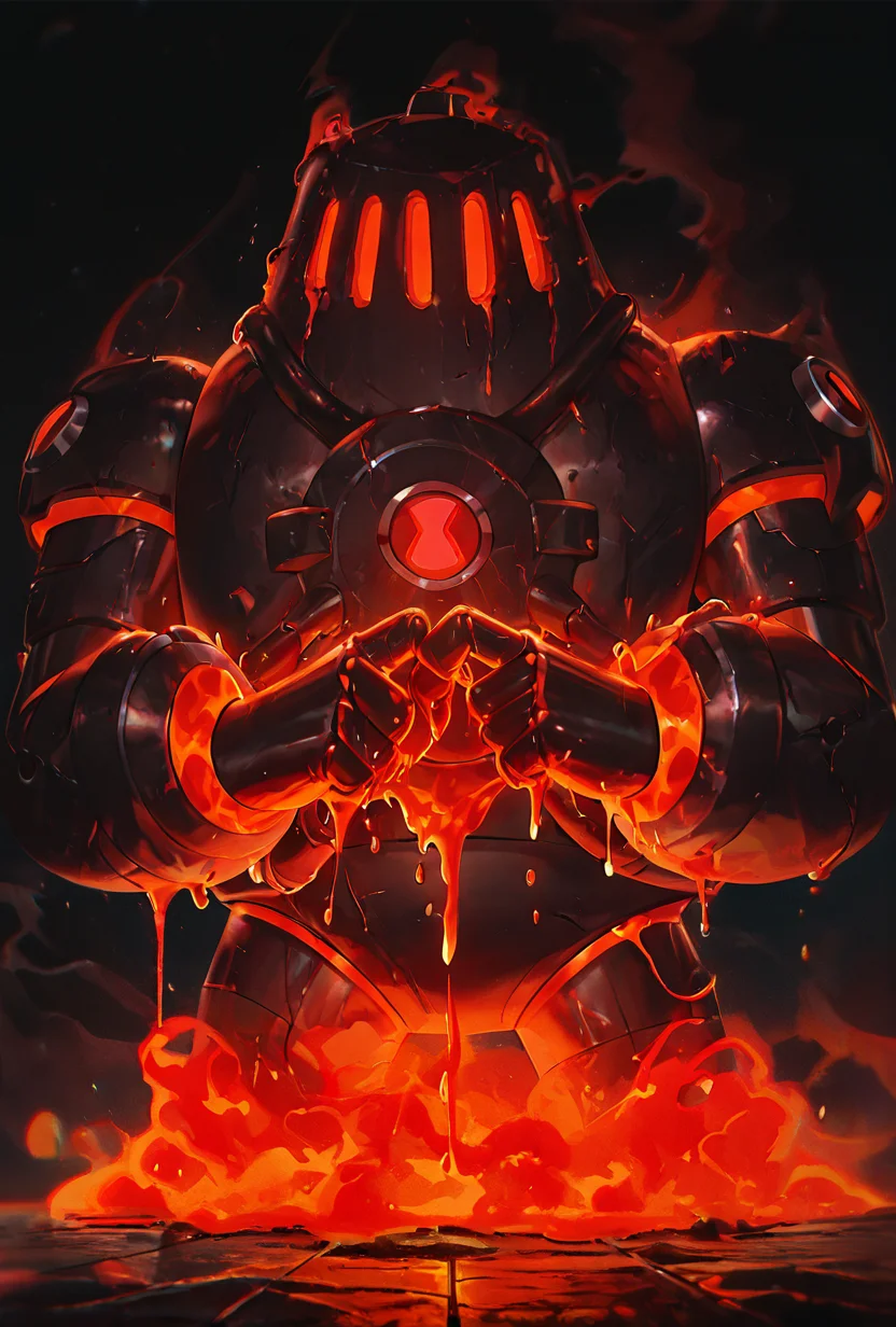 <lora:nrg-06:1> nrg, robot, on the floor, smoke, armor, red eyes, 3 eyes, dripping lava, in hell, upper body, bully pose, fists together
<lora:WSSKX_WAI:1>, masterpiece, best quality, amazing quality, very aesthetic, absurdres, newest,