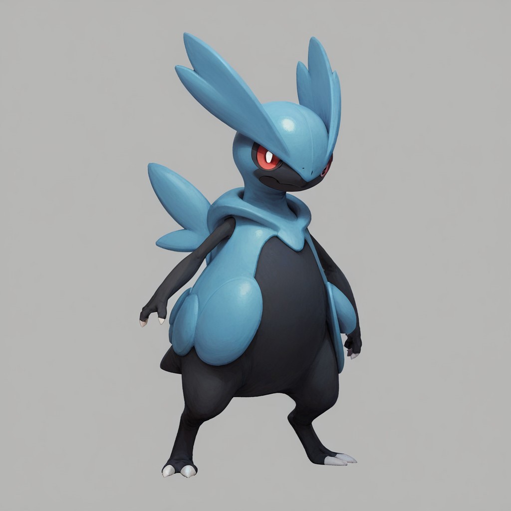 score_9, score_8_up, score_7_up,
p0k3m0n, pokemon, pokemon (creature), no humans, transparent background, simple background, full body, solo, standing,
simple background, grey background,