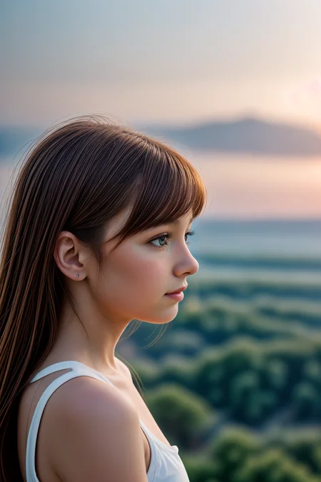 1girl , landscape, horizon <lora:LCM_LoRA_Weights_SD15:1>